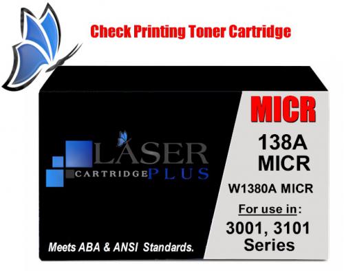 138A MICR, HP 3001dw MFP 3101fdw MICR Toner, W1380A MICR - Premium New 138A-MICR-OEM