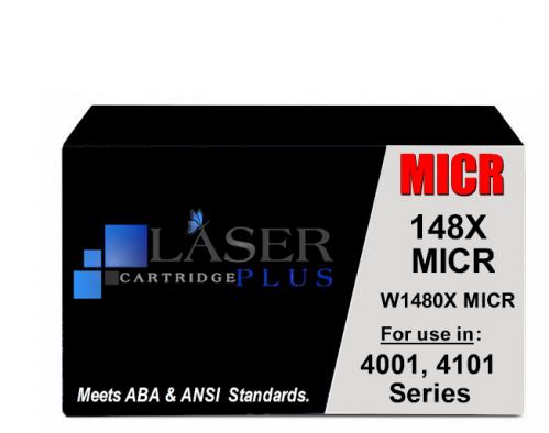 148X MICR, HP 4001 MFP 4101 MICR Toner, W1480X MICR - Premium New 148X-MICR-OEM