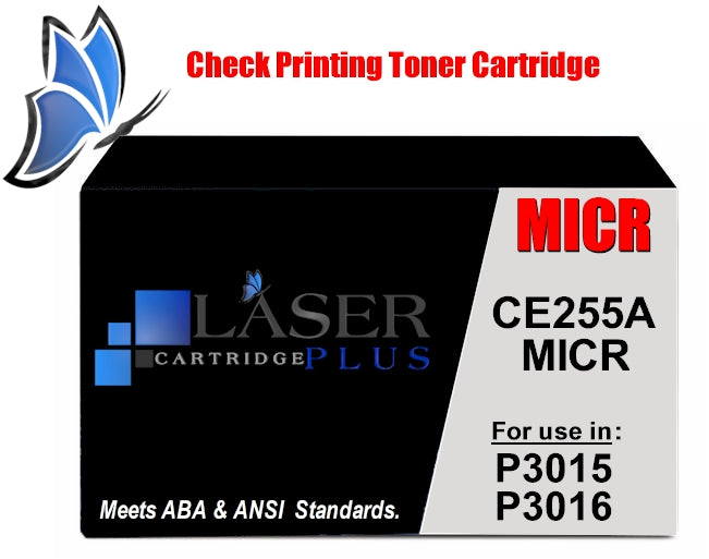 CE255A MICR Toner - HP P3015 MICR Toner - Premium New CE255A-MICR-OEM