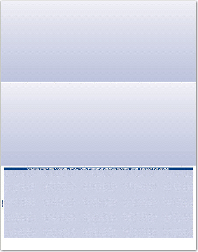 Bottom Blank Check Paper for ADP, Blackbaud, VersaCheck CP505 (1 Ream) CP505-REAM-BOTTOM-BLANK-CHECK-STOCK
