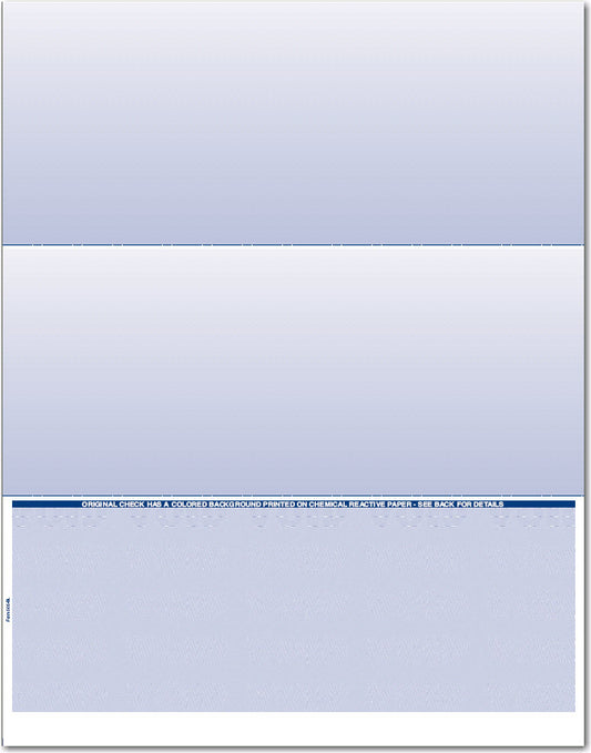 Bottom Blank Check Paper for ADP, Blackbaud, VersaCheck CP505 (1 Ream) CP505-REAM-BOTTOM-BLANK-CHECK-STOCK