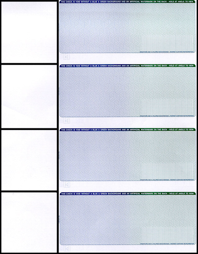 4 Checks per Page Personal Check Paper CP641 - 3 Perforations (1 Ream) CP641-REAM-4-PER-PAGE-PERSONAL-CHECK-PAPER