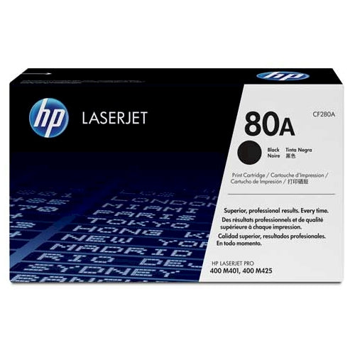 HP 80A, CF280A, HP 400 M401 M401N M401DN M425 M425DN Toner, Genuine New CF280A-NEW