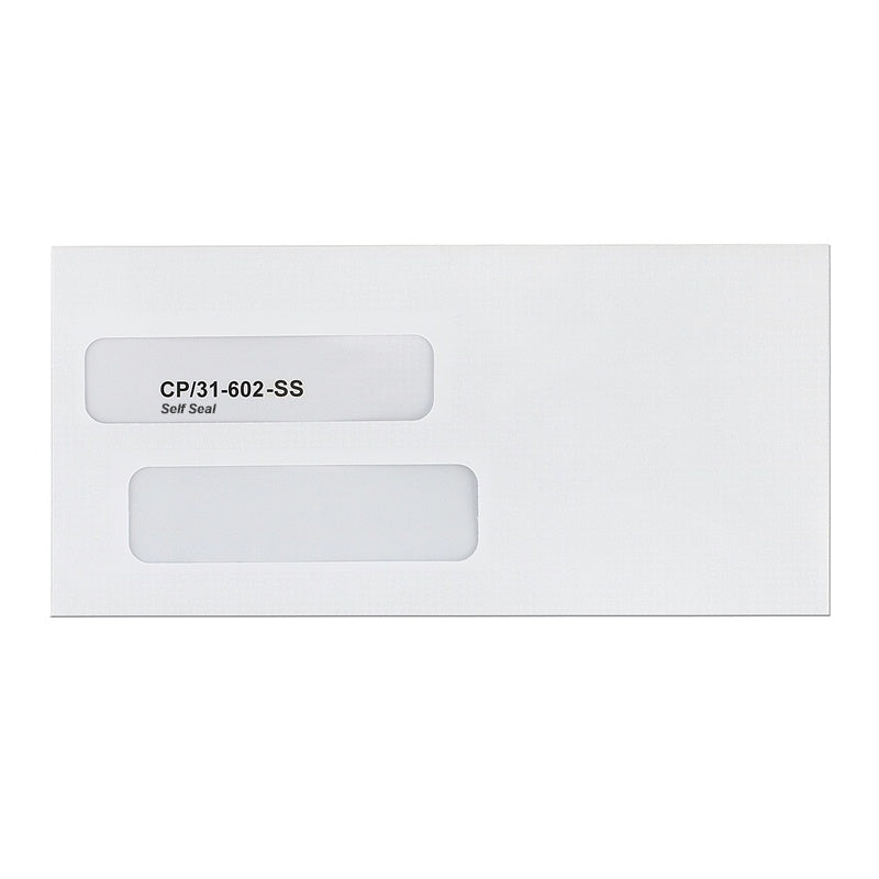 Large double window envelopes self-seal business envelopes with window - CP31-602-SS