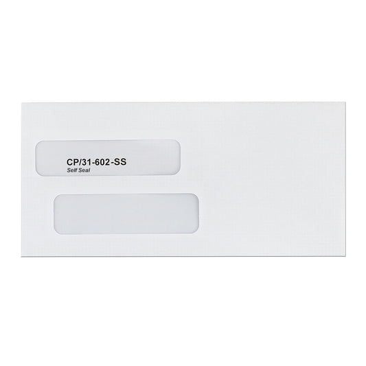 Large double window envelopes self-seal business envelopes with window - CP31-602-SS