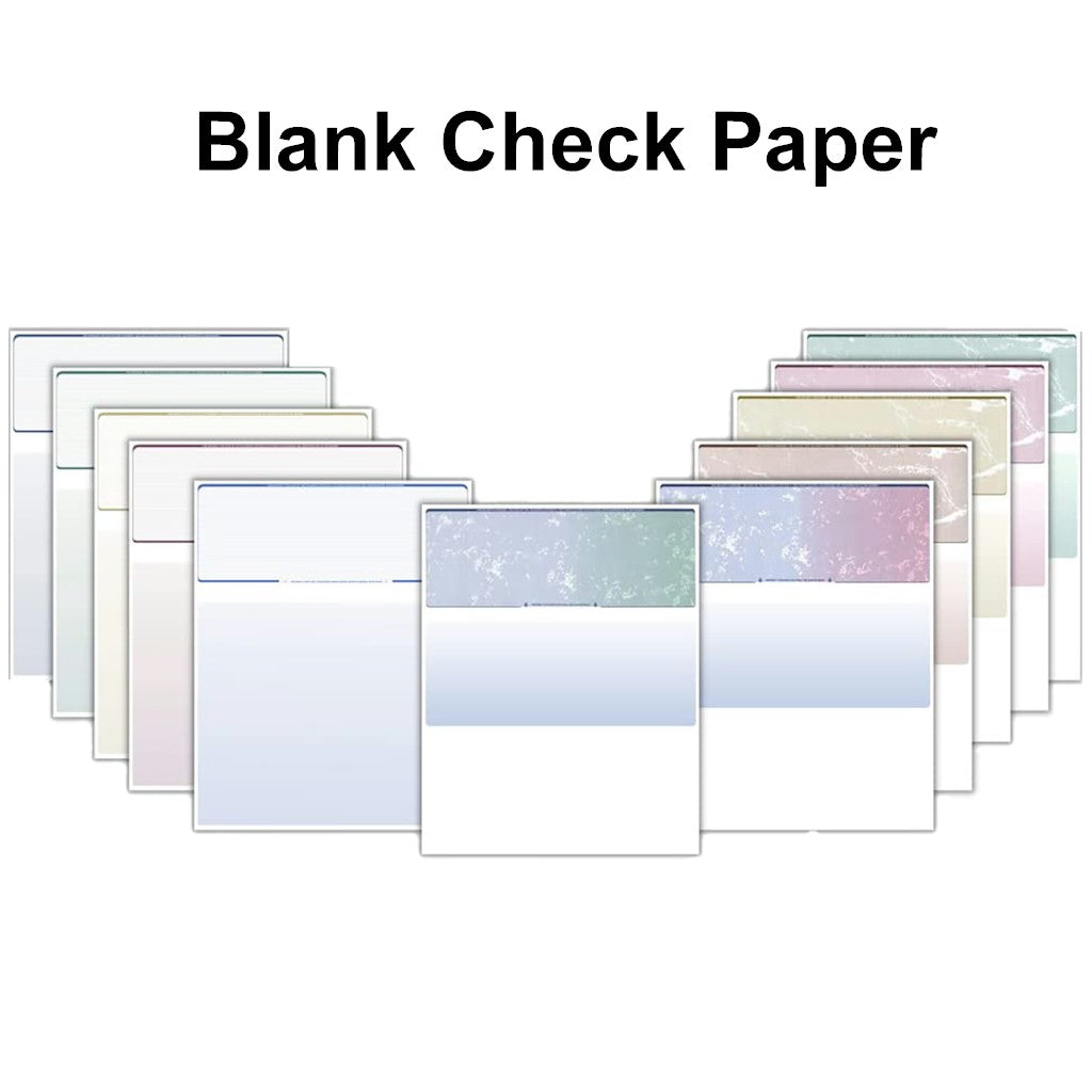 blank check paper with security features