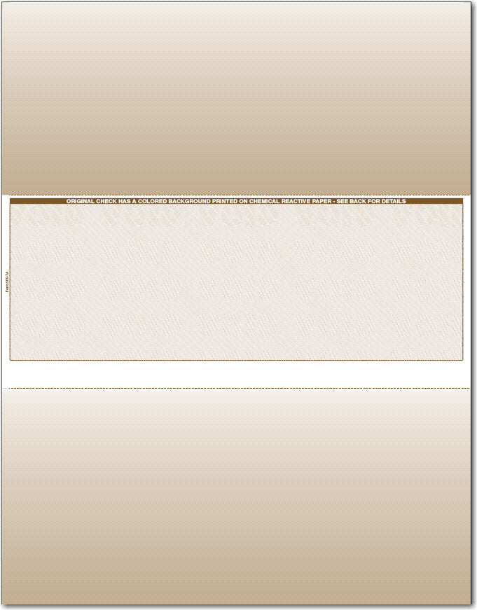 Middle Blank Check Paper for Peachtree Accounting, VersaCheck CP509 CP509-REAM-MIDDLE-BLANK-CHECK-STOCK