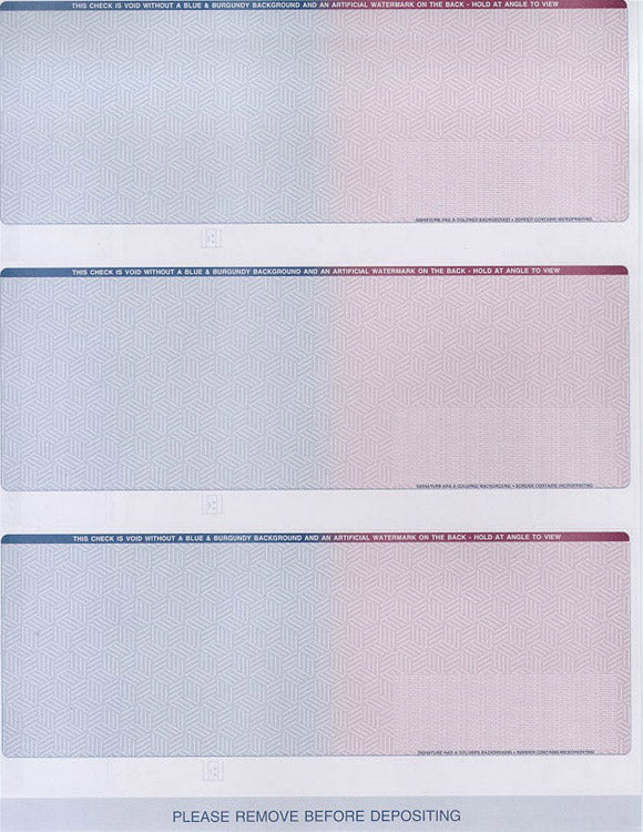 3 Checks per Page, Blank Check Paper for Quickbooks, Quicken CP616 CP616-REAM-3-PER-PAGE-BLANK-CHECK-STOCK