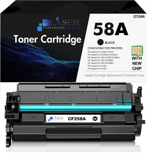 HP 58A HP Toner Cartridge Black CF258A Toner, LCP (Compatible, New Chip) CF258A-WITH-NEW-CHIP