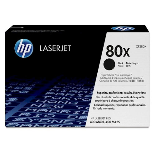 HP 80X, CF280X HP 400 M401 M401N M401DN M425 M425DN Toner, Genuine New CF280X-NEW