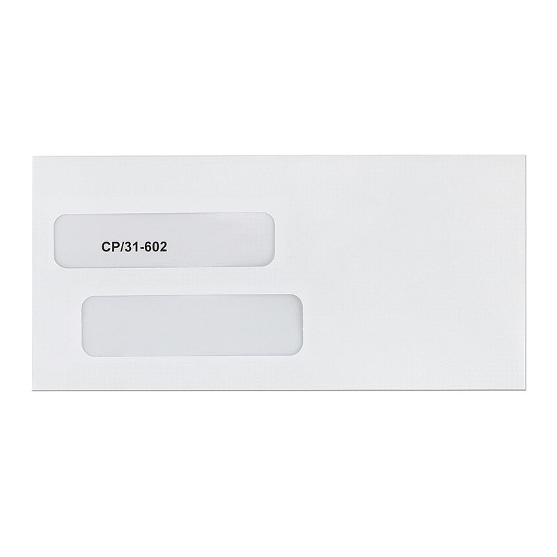 Large double window envelopes with security tint, business envelopes with window - CP31-602