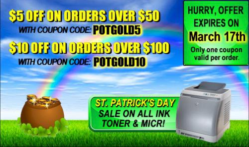 $10 off coupon on printer cartridges