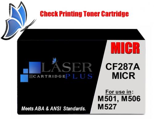 87A HP Pro M501 M527 "MICR Toner Cartridge" for Check Print CF287A M506 